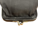 Prada Black Tessuto Nylon Leather Trim Liss-Lock Coin Bag