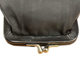Prada Black Tessuto Nylon Leather Trim Liss-Lock Coin Bag
