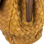 Bottega Veneta Tan Brown Intrecciato Shoulder Bag