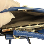Fendi Navy Leather Peekaboo Micro Two-Way Bag
