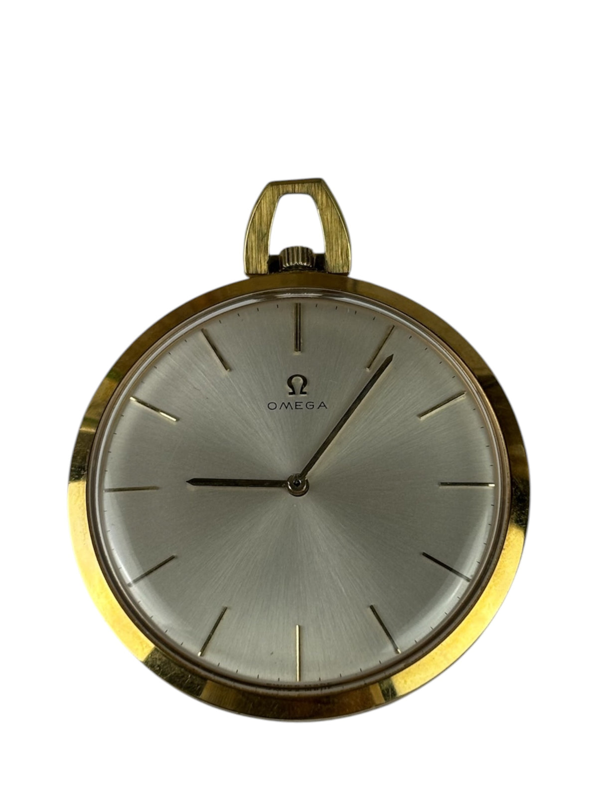 Omega Silver Stick Dial Pocket Watch 1970's