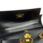 Hermes Black Mini Kelly 20 Box Calf 1991
