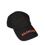 Balenciaga Black Neon Pink Logo Cap