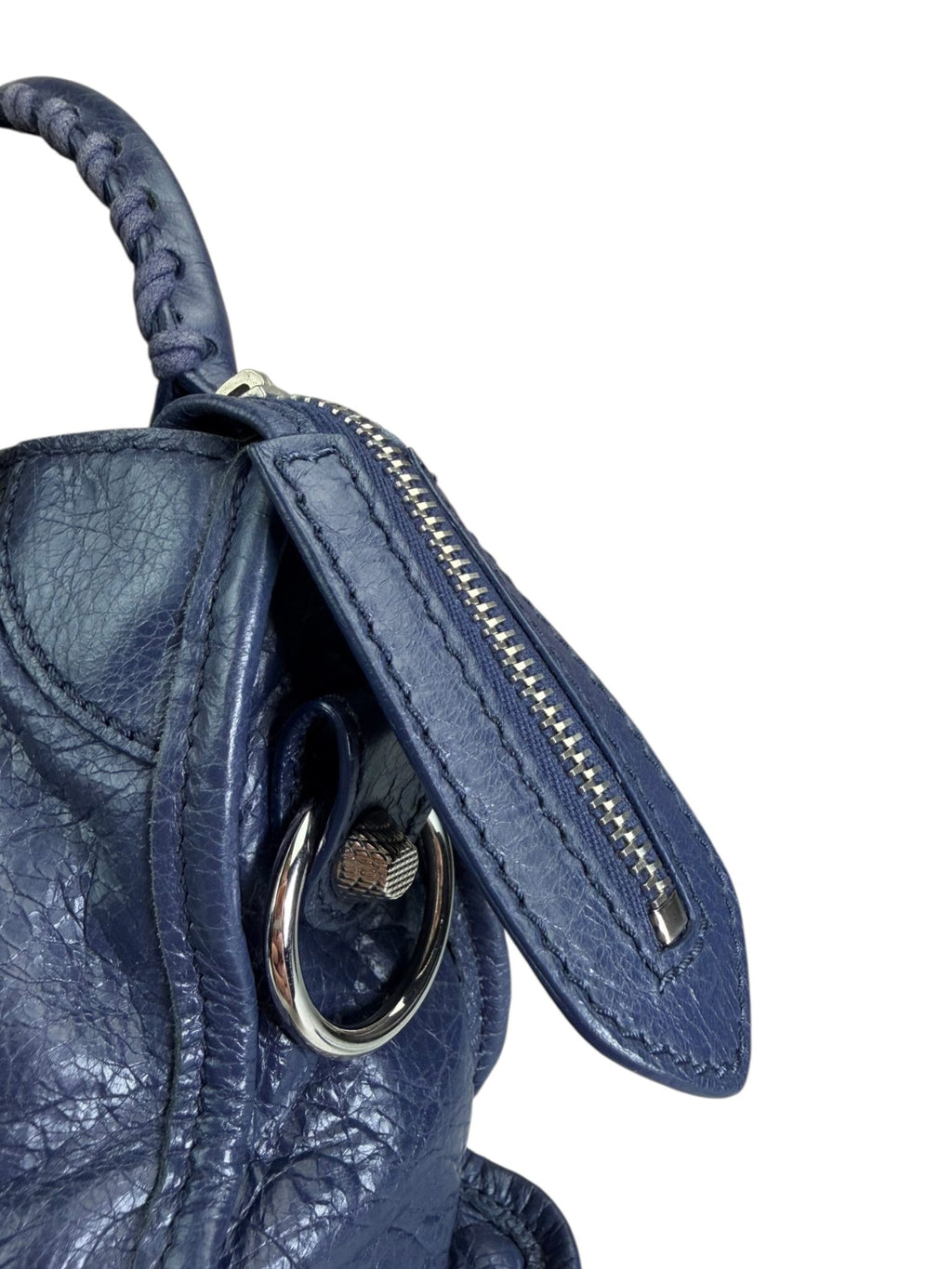 Balenciaga Navy Blue Mini City Bag