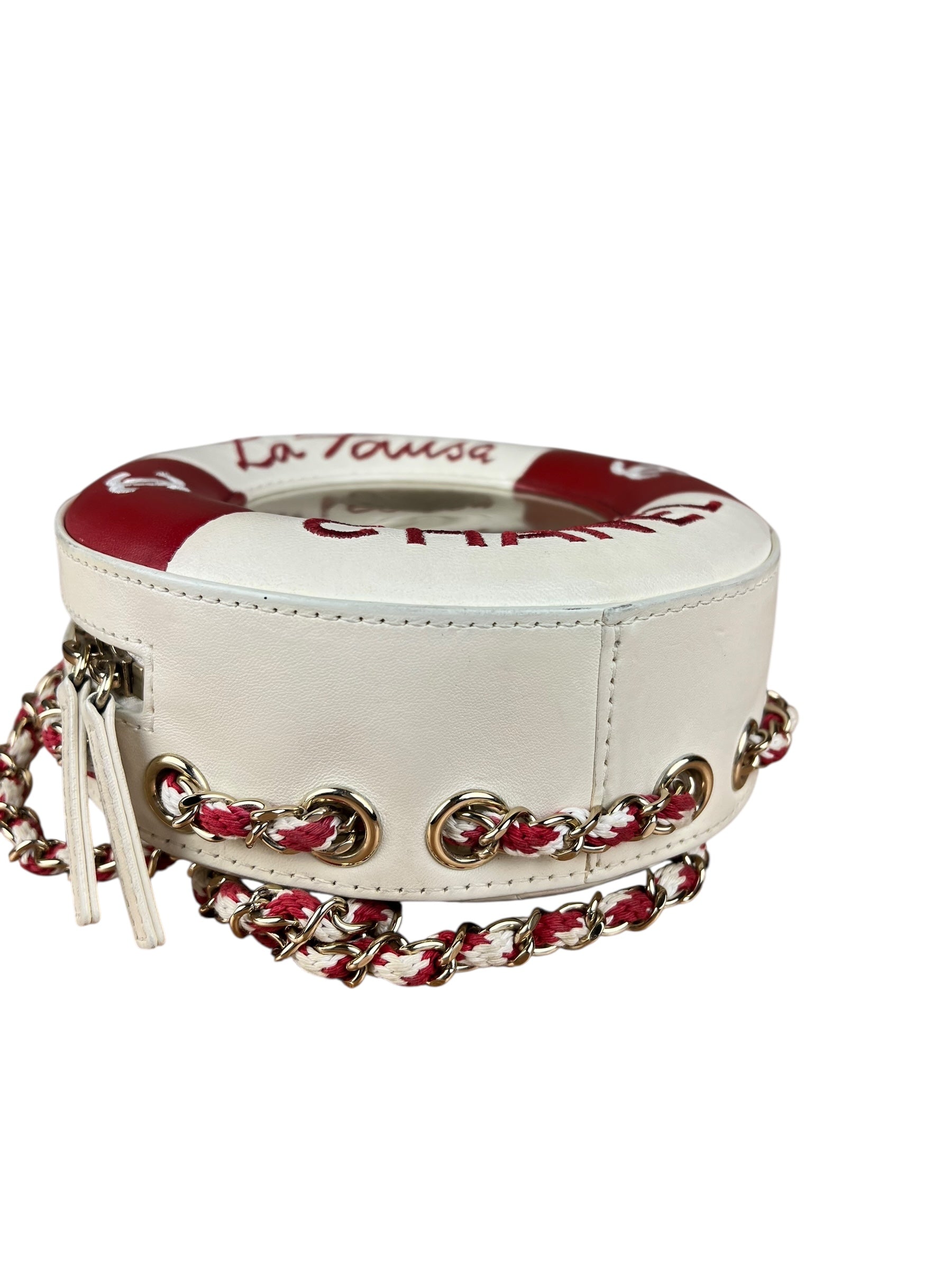 Chanel Limited Edition Lifesaver Round Crossbody Red