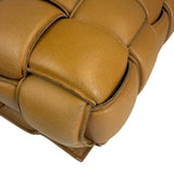 Bottega Veneta Honey Brown Leather Intrecciato Flap Bag