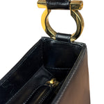Salvatore Ferragamo Black Leather Hobo Bag