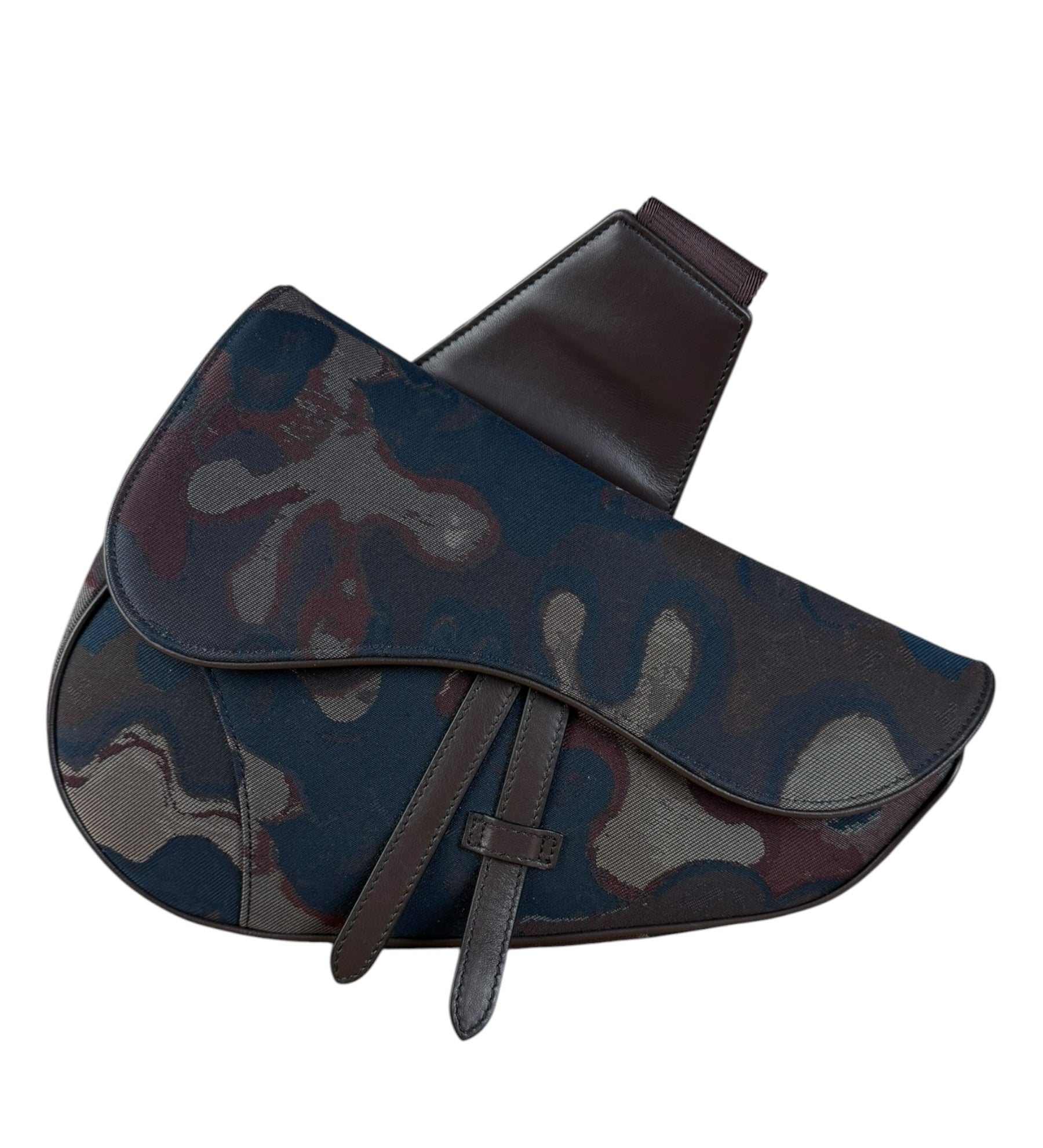 Christian Dior x Peter Doig Saddle Camouflage Canvas Messenger