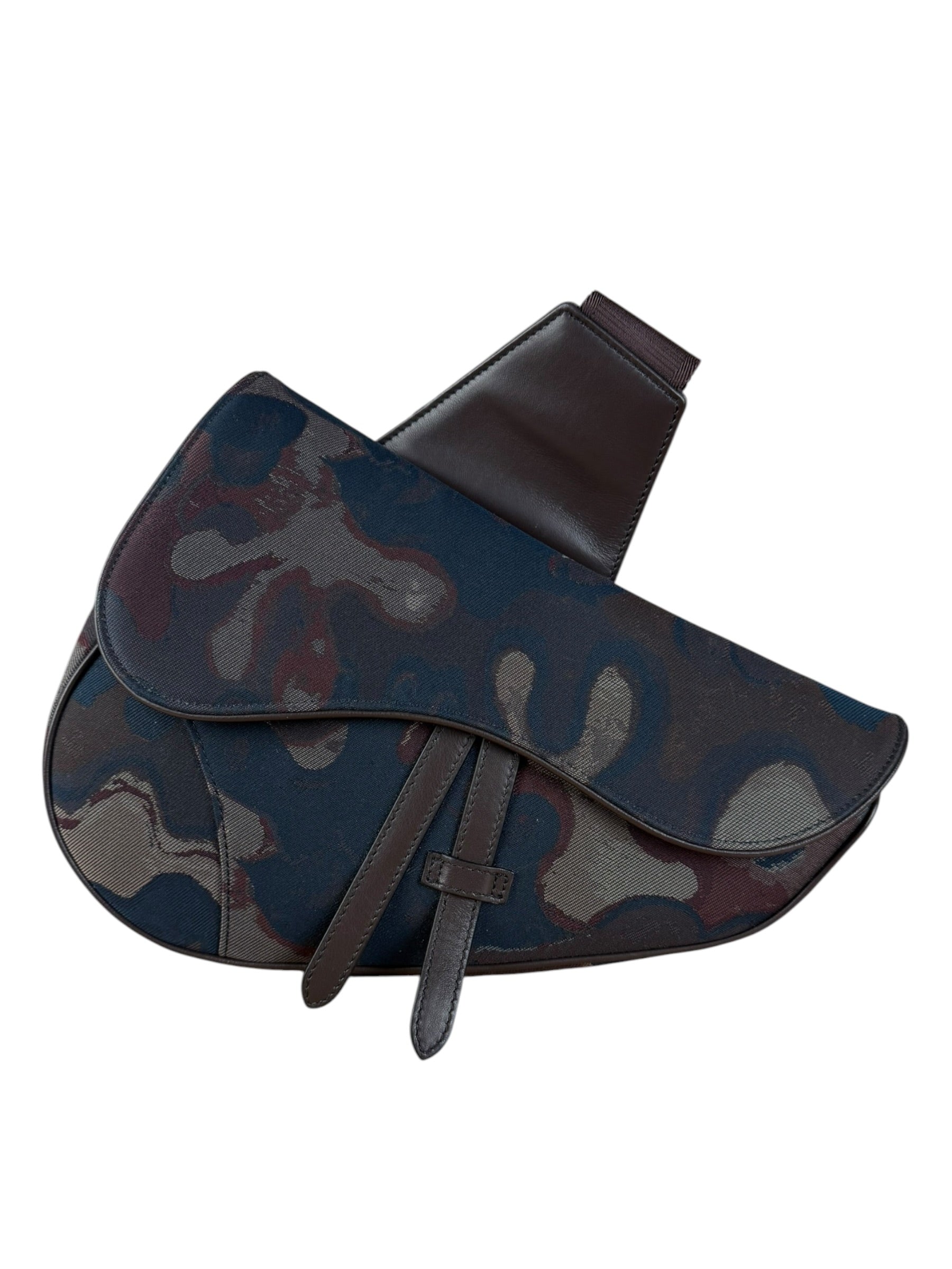 Christian Dior x Peter Doig Saddle Camouflage Canvas Messenger