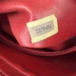 Chanel Vintage Red Quilted Lambskin Shoulder Bag 1989