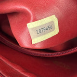 Chanel Vintage Red Quilted Lambskin Shoulder Bag 1989