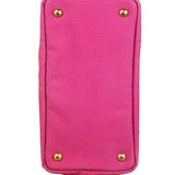 Prada Pink Canvas Canapa Hand Bag
