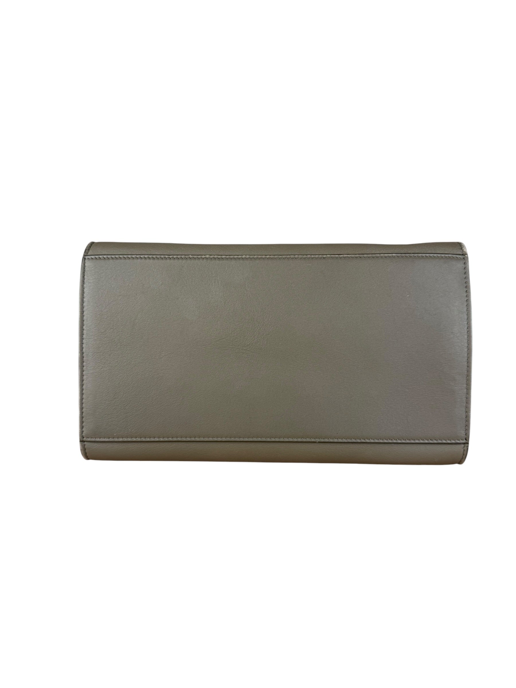 Celine Tricolor Trapeze Pebbled Leather Hand Bag