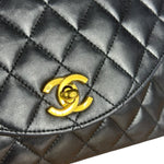 Chanel CC Black Classic Flap Bag 1988