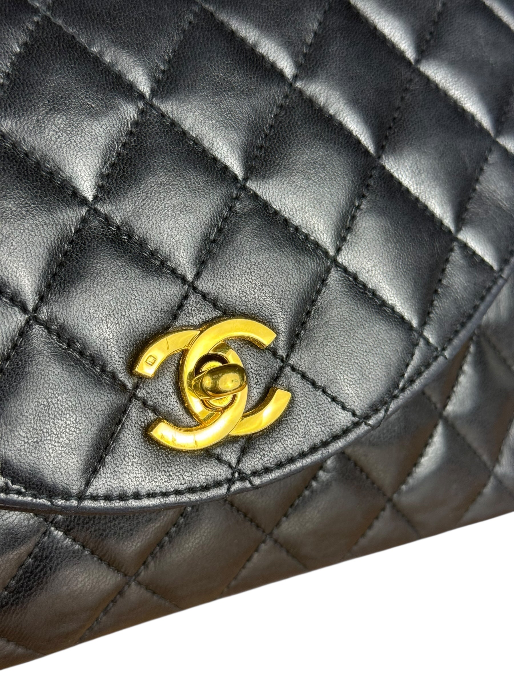 Chanel CC Black Classic Flap Bag 1988