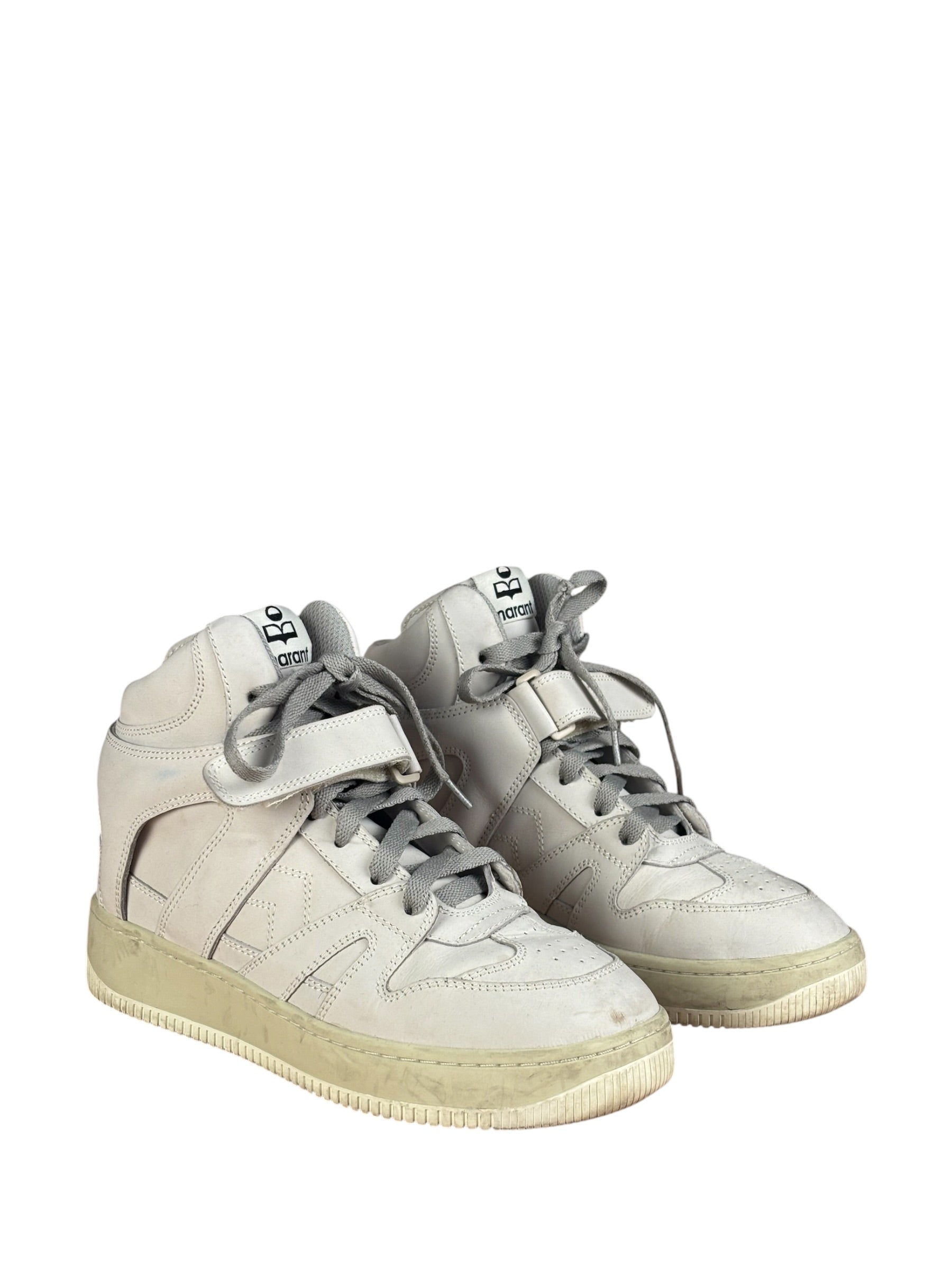 Isabel Marant Brooklee leather High-Top Sneakers