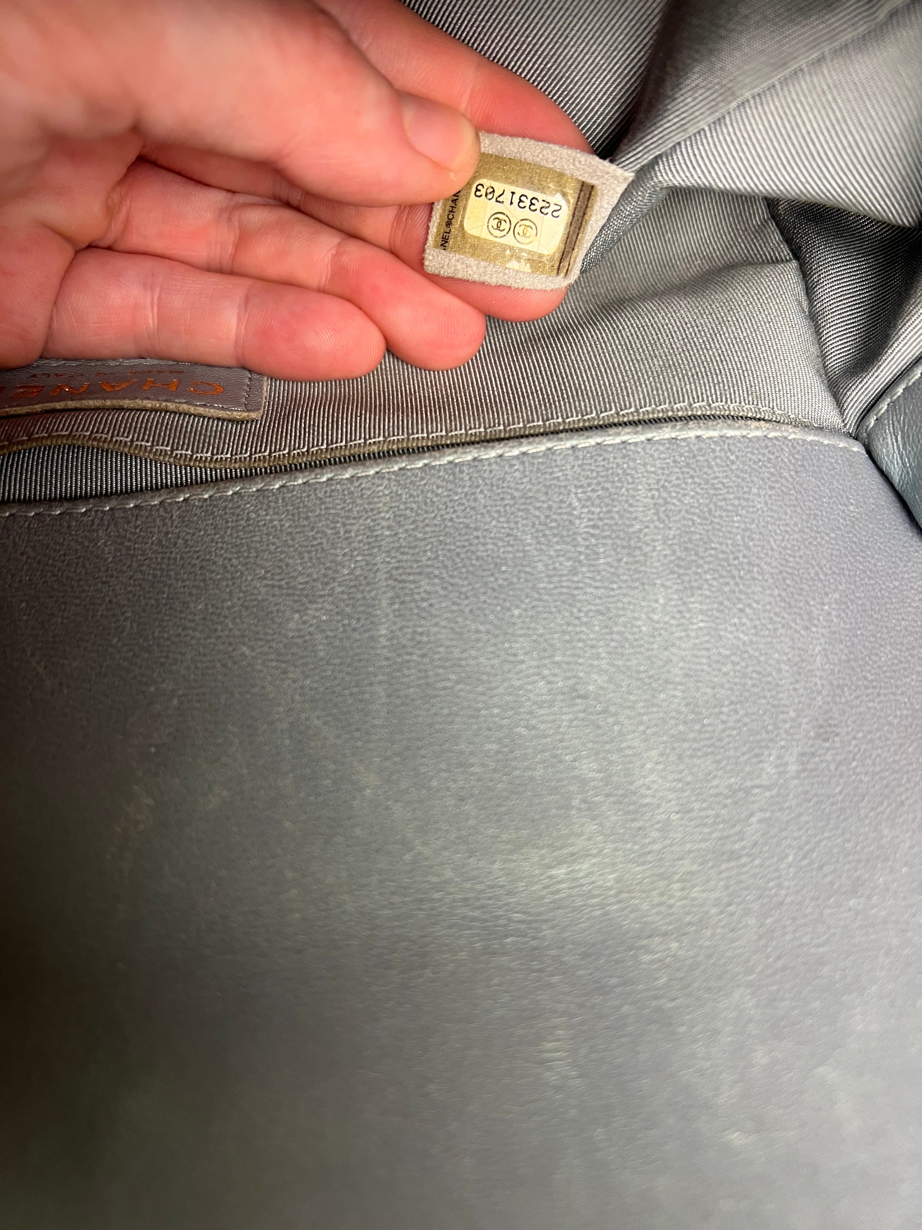 Chanel Medium Quilted Iridescent Boy Bag