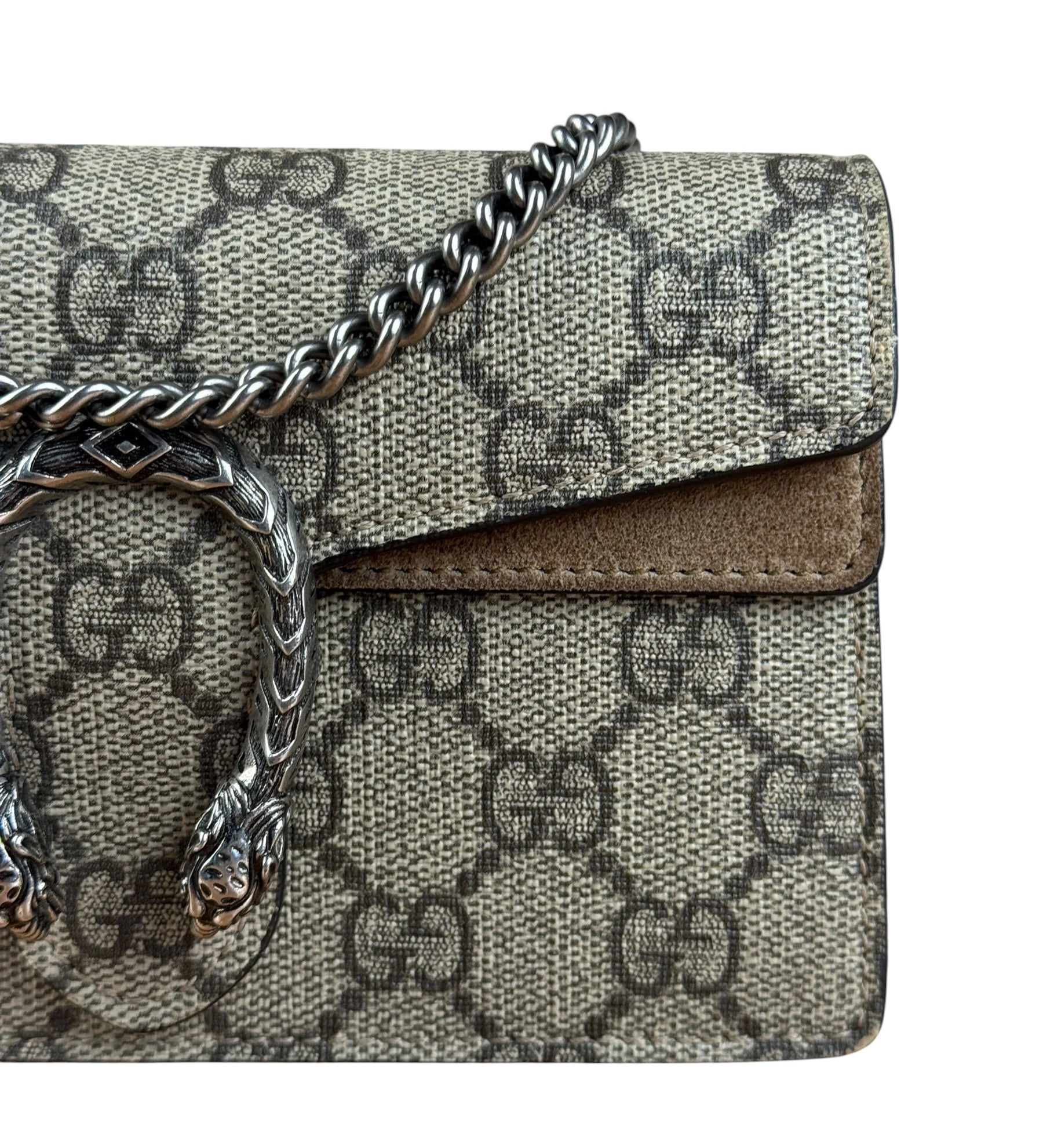 Gucci Dionysus GG Supreme Super Mini Bag Beige/Taupe