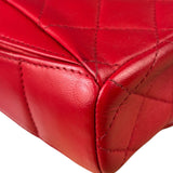 Chanel Red Quilted Leather Shoulder Bag 2016