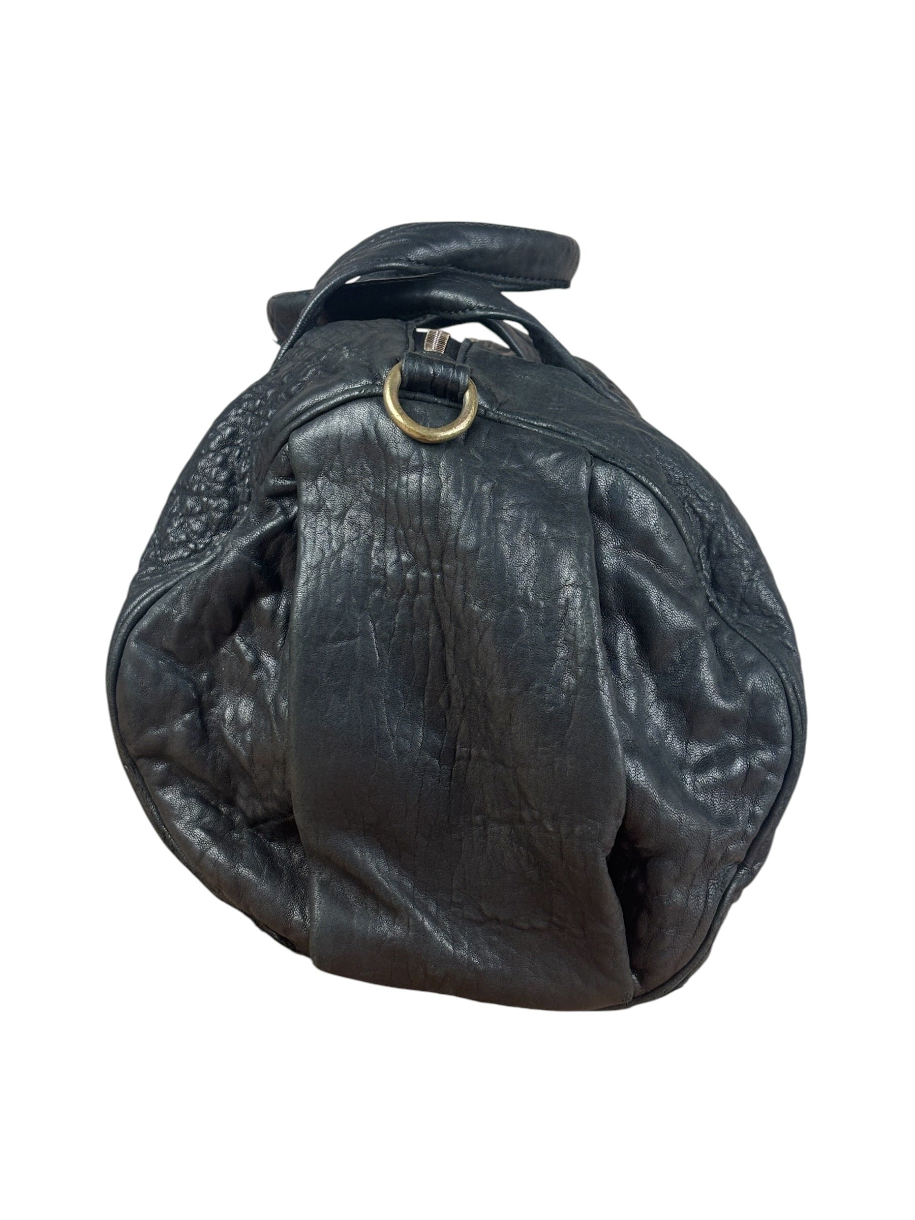 Alexander Wang Black Leather Rocco Duffel Line Shoulder/HandBag