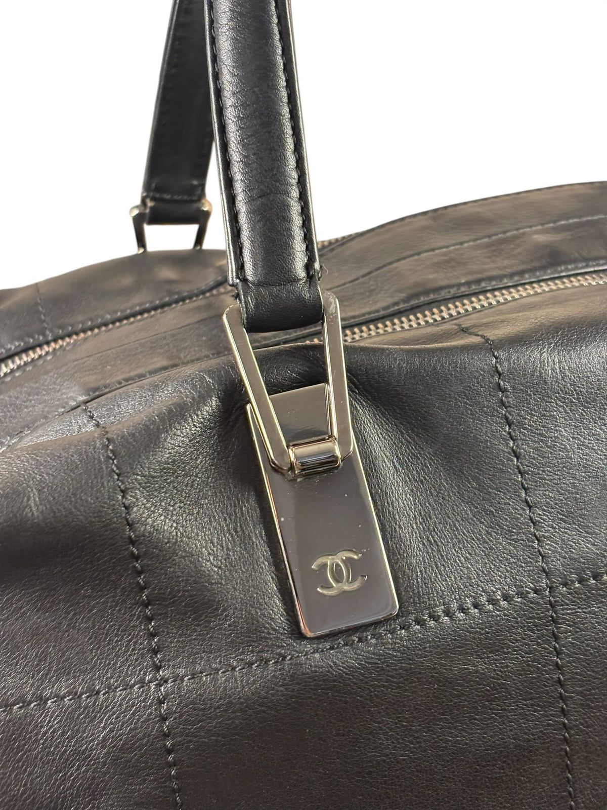 Chanel Black Wild Chocolate Bar Bowler Bag 2002