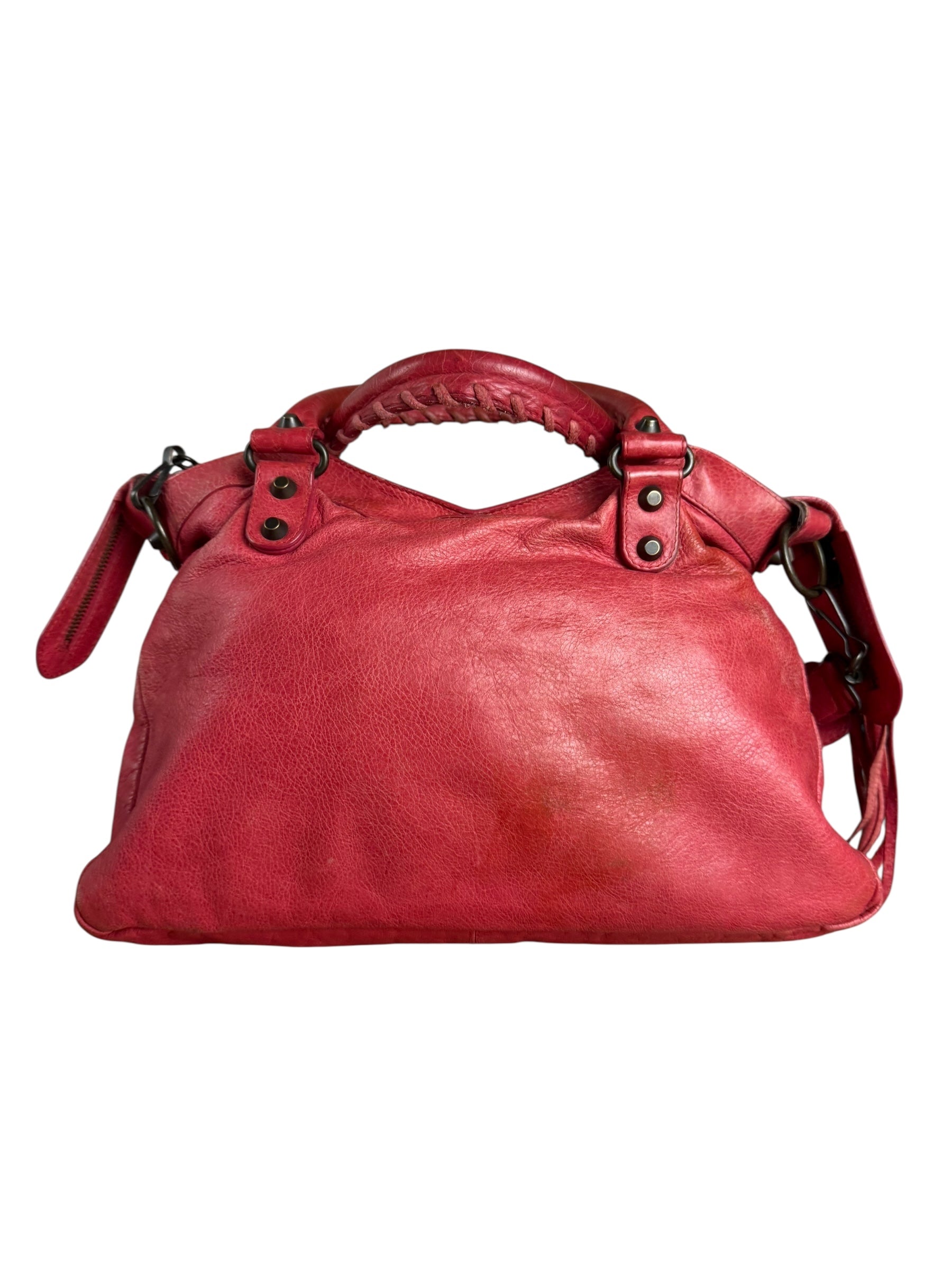 Balenciaga Red Le City Bag S