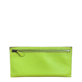 Hermes Lime Zippy Pouch