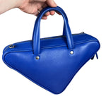 Balenciaga Royal Blue Leather Triangle 2Way Bag