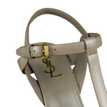 Saint Laurent King Palm Heels Beige