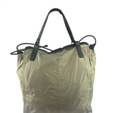 Burberry Geen Nylon/Leather Trim Buckleigh Tote Bag