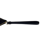 Coach Navy Blue Patent Leather Signature Corner Zip Wristlet