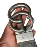 Gucci Belt Reversible Black GG Supreme/Black Silver Hardware