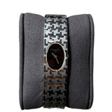 Christian Dior Black Oval Dial Steel Band