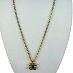 Chanel Vintage Interlocking Cc logo Pendant Necklace