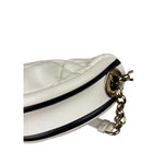 Christian Dior White Leather Micro Vibe Two-Way Bag