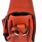Coach Coral Red Leather Legacy Penny Shoulder Bag
