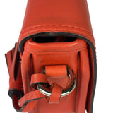 Coach Coral Red Leather Legacy Penny Shoulder Bag