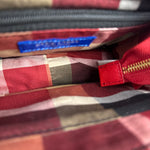 Blue Label Crestbridge Red Pebbled Leather Two-Way Bag