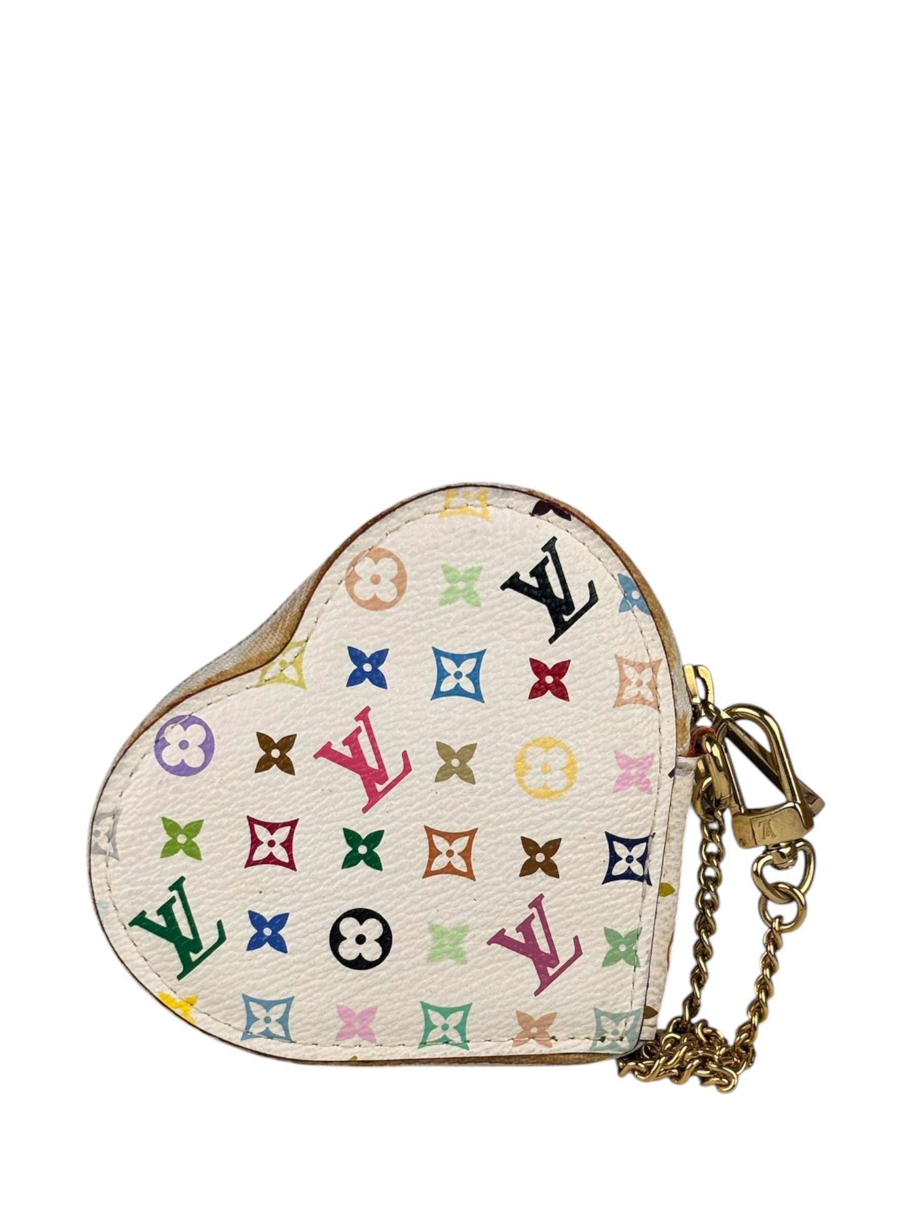 Louis Vuitton Canvas Monogram Multicolore Coeur Heart Coin Pouch