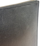 Yves Saint Laurent Black Pebbled Leather Pouch