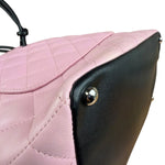 Chanel Black/Pink Cambon Quilted Leather Tote Bag 2004