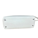 Hermes Kelly 32 White Clemence Leather Handbag 2008