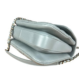 Chanel CC Trendy Blue Leather Flap Top Handle Bag