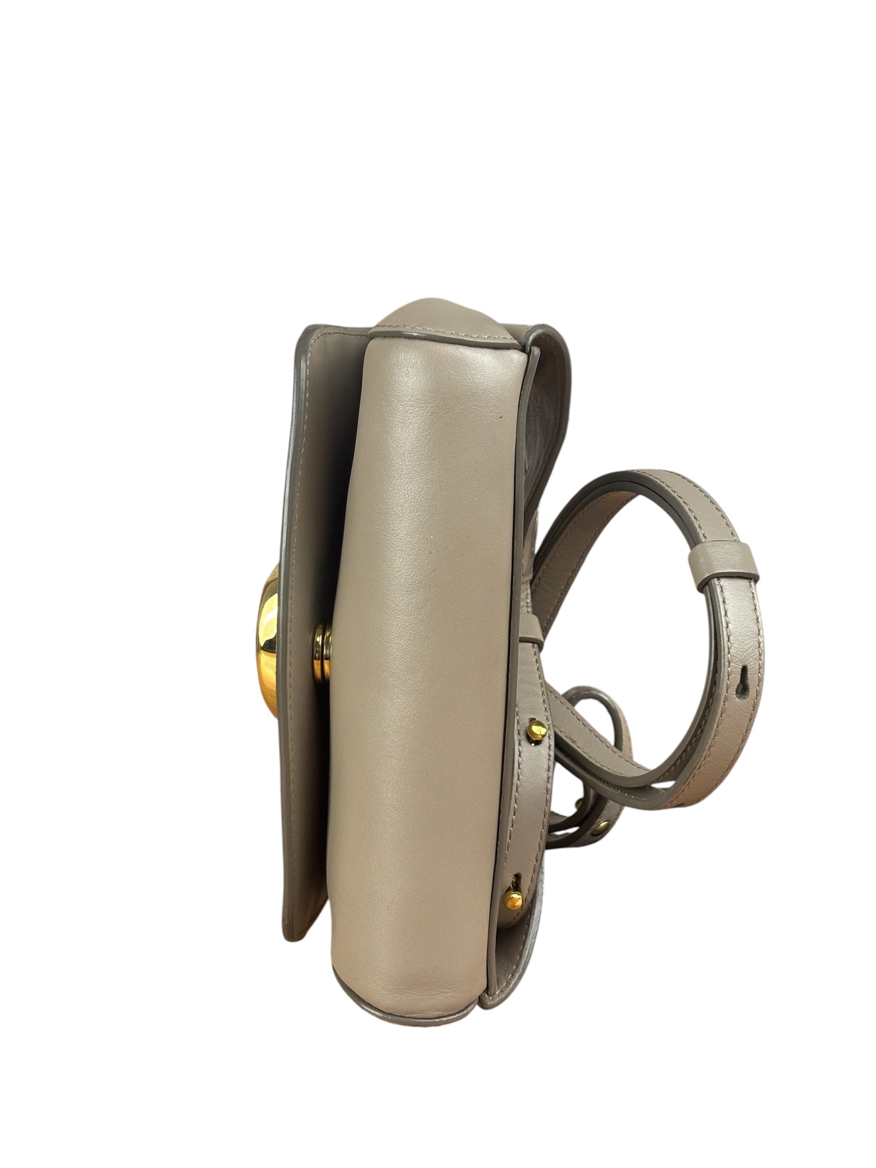 Chloe Beige Leather C Logo Waist Bag