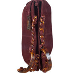 Chanel Bordeaux Suede Tortoise Chain Shoulder Bag '97-'99