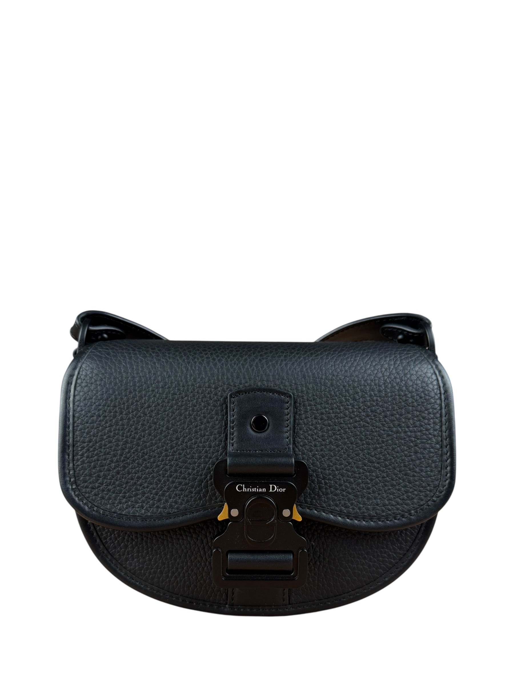 Christian Dior Black Leather Gallup Mini Shoulder Bag