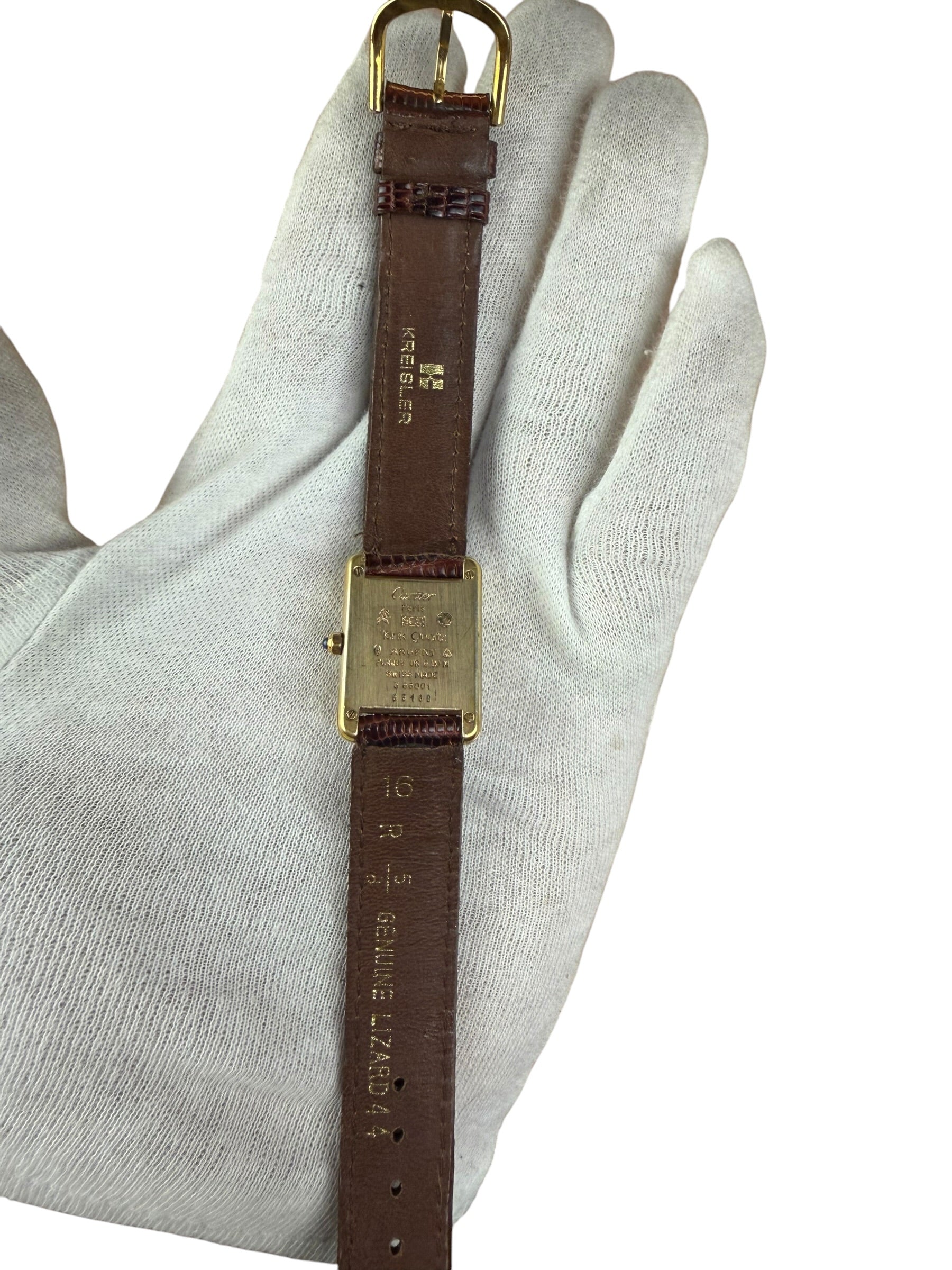 Cartier Tank Champagne Roman Numeral Dial
