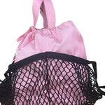 Balenciaga Pink/Black 24/7 Layered Mesh Tote Bag