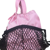 Balenciaga Pink/Black 24/7 Layered Mesh Tote Bag