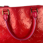 Louis Vuitton Apple Red Vernis Alma Handbag GM